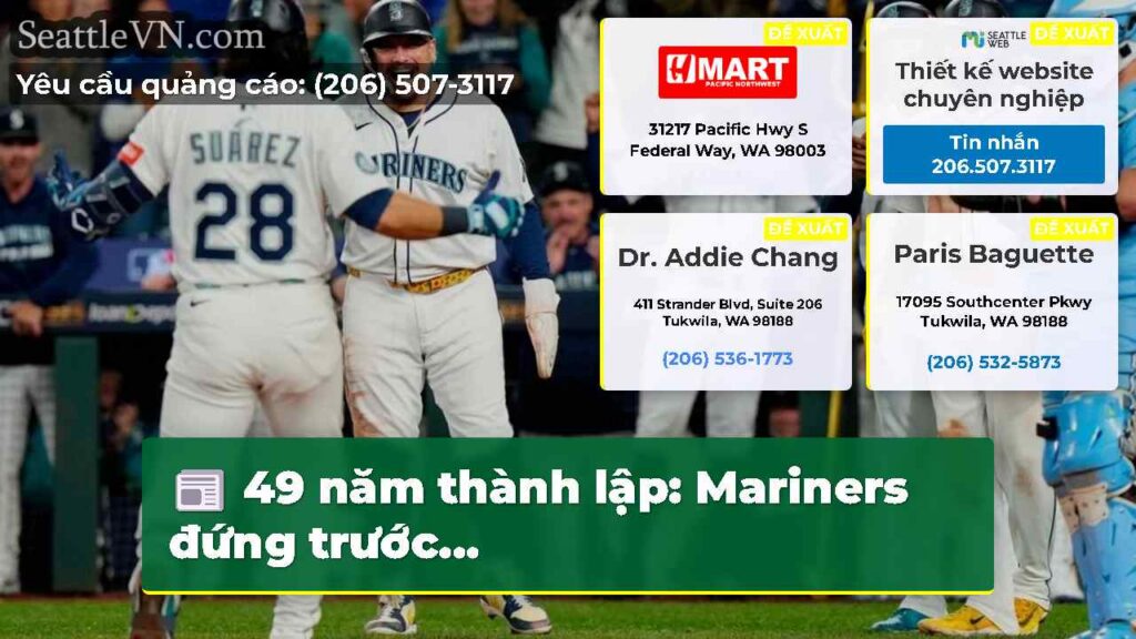 49 năm thành lập: Mariners đứng trước...
