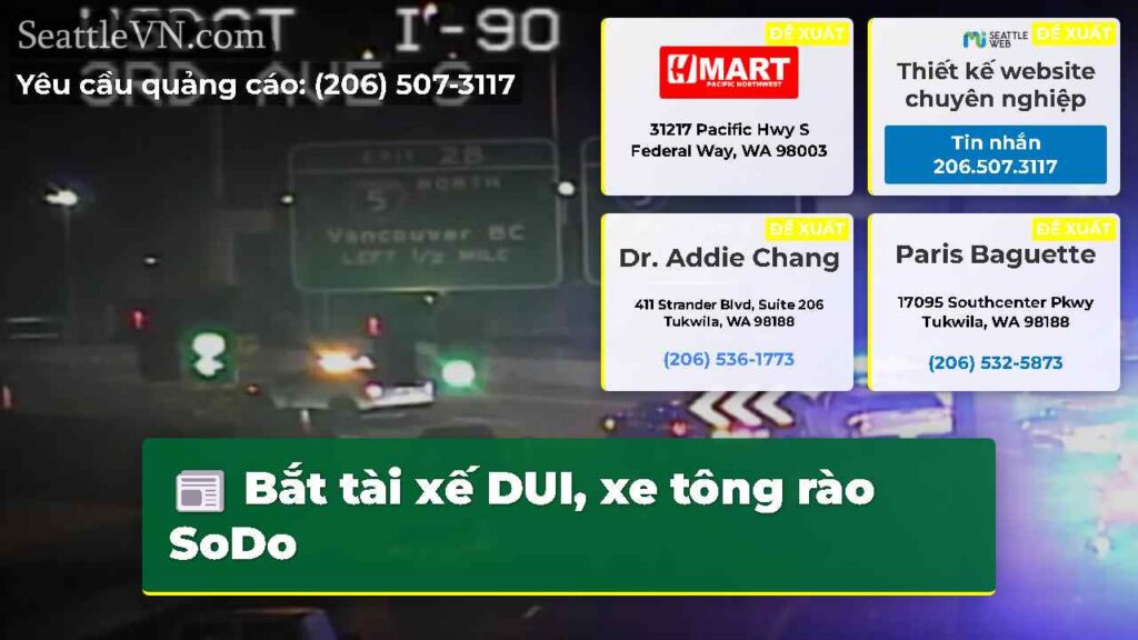 Bắt tài xế DUI, xe tông rào SoDo