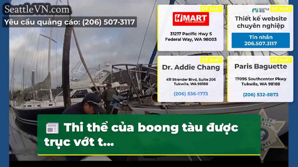 Thi thể của boong tàu được trục vớt t...