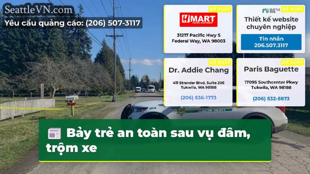 Bảy trẻ an toàn sau vụ đâm, trộm xe