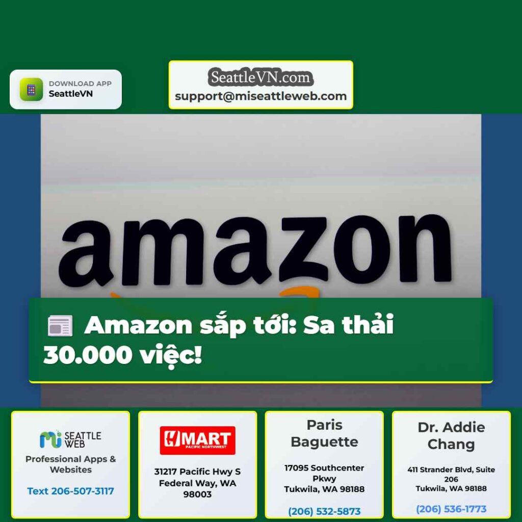 Amazon sắp tới: Sa thải 30.000 việc!