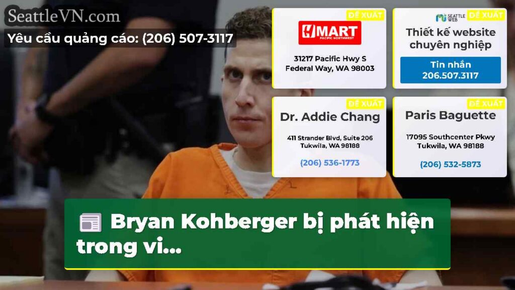 Bryan Kohberger bị phát hiện trong vi...