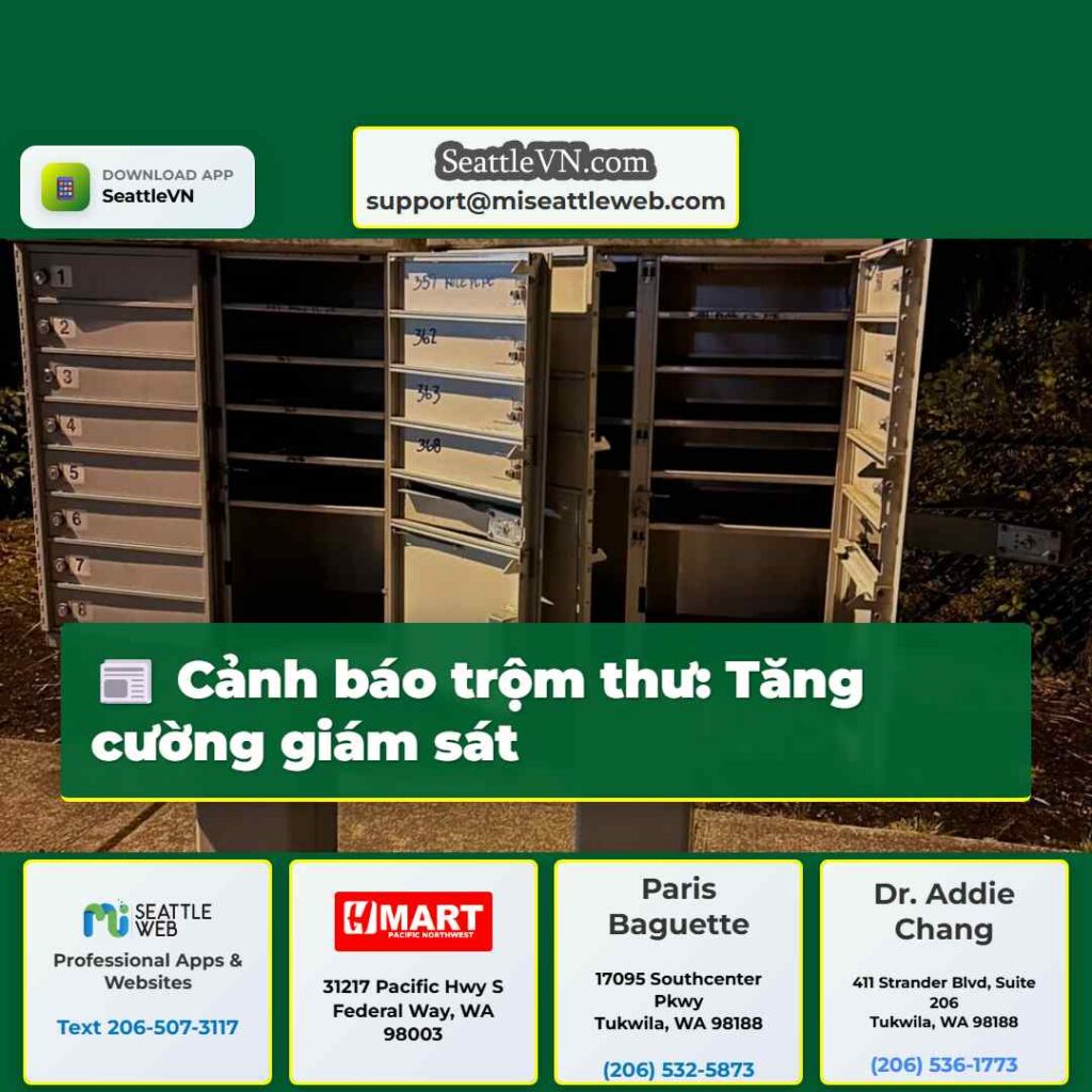 Cảnh báo trộm thư: Tăng cường giám sát