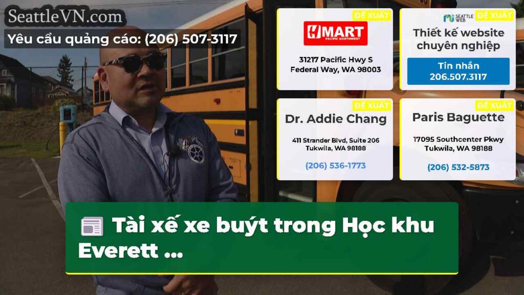 Tài xế xe buýt trong Học khu Everett ...
