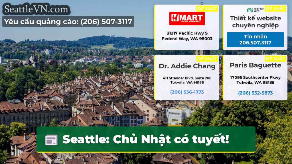 Seattle: Chủ Nhật có tuyết!