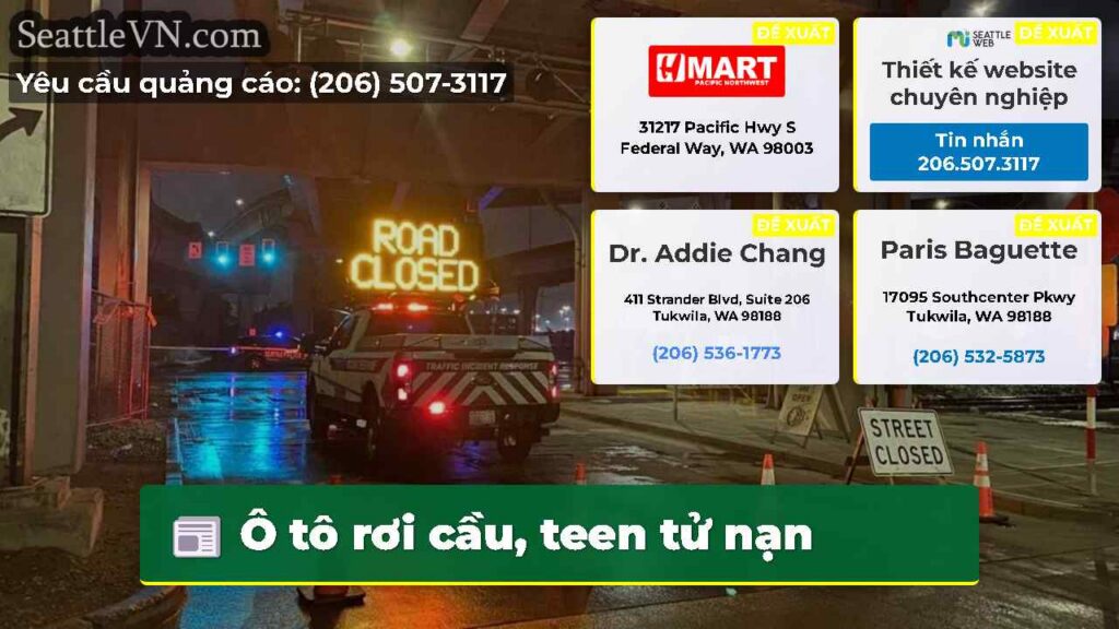 Ô tô rơi cầu, teen tử nạn