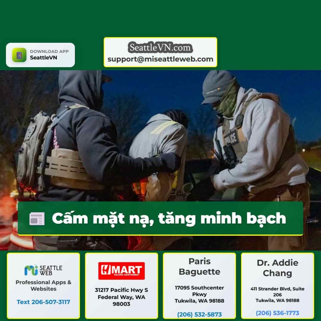 Cấm mặt nạ, tăng minh bạch