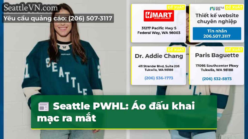 Seattle PWHL: Áo đấu khai mạc ra mắt