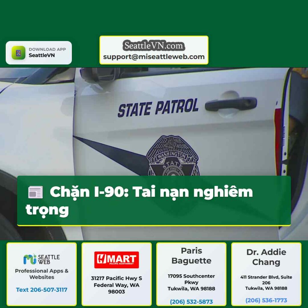 Chặn I-90: Tai nạn nghiêm trọng