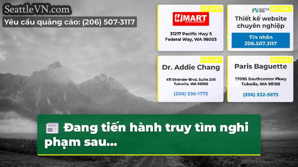 Đang tiến hành truy tìm nghi phạm sau...
