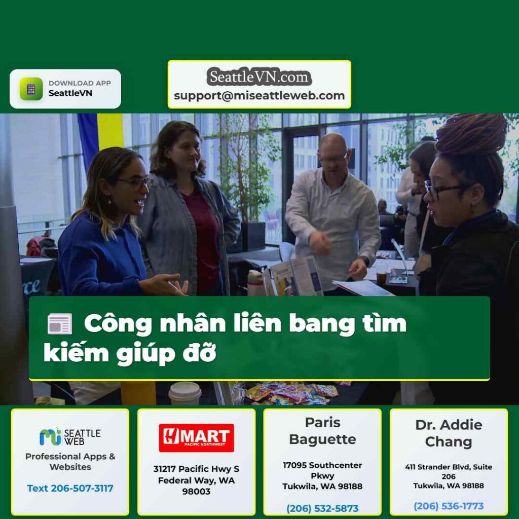 Công nhân liên bang tìm kiếm giúp đỡ