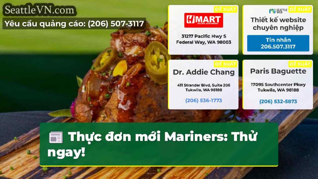 Thực đơn mới Mariners: Thử ngay!