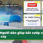 Người dân giúp bắt cướp xịt hơi cay