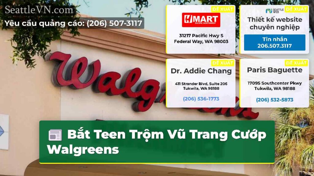 Bắt Teen Trộm Vũ Trang Cướp Walgreens