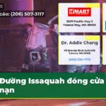 Đường Issaquah đóng cửa vì tai nạn