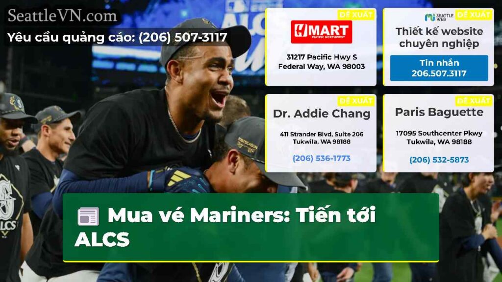 Mua vé Mariners: Tiến tới ALCS