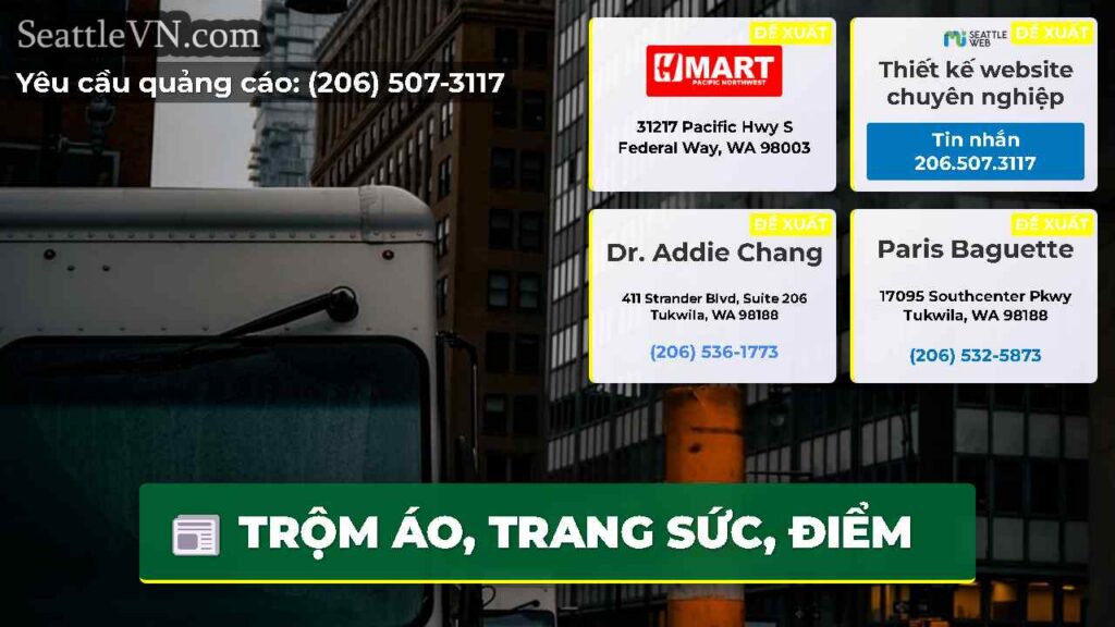 TRỘM ÁO, TRANG SỨC, ĐIỂM