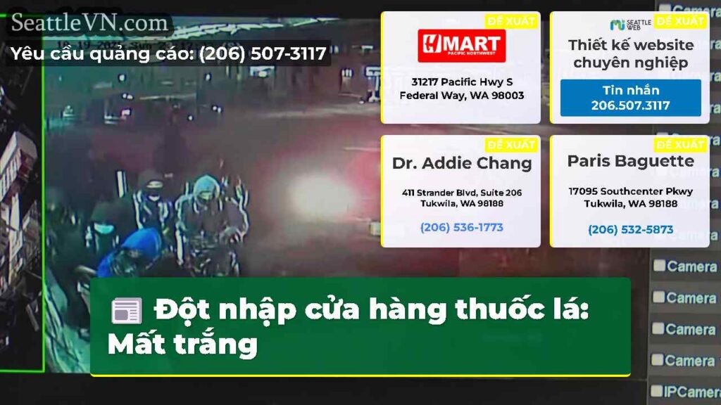 Đột nhập cửa hàng thuốc lá: Mất trắng