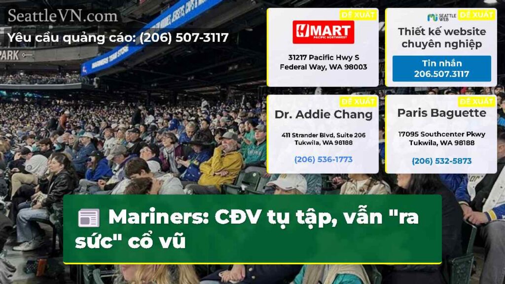 Mariners: CĐV tụ tập, vẫn "ra sức" cổ vũ