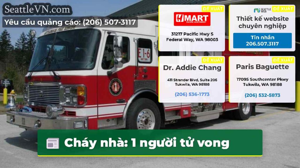 Cháy nhà: 1 người tử vong