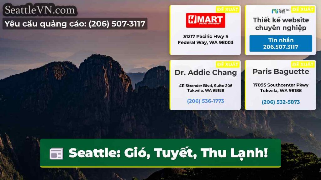Seattle: Gió, Tuyết, Thu Lạnh!