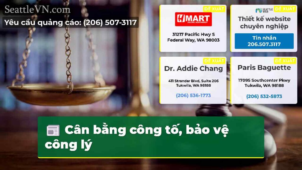 Cân bằng công tố, bảo vệ công lý