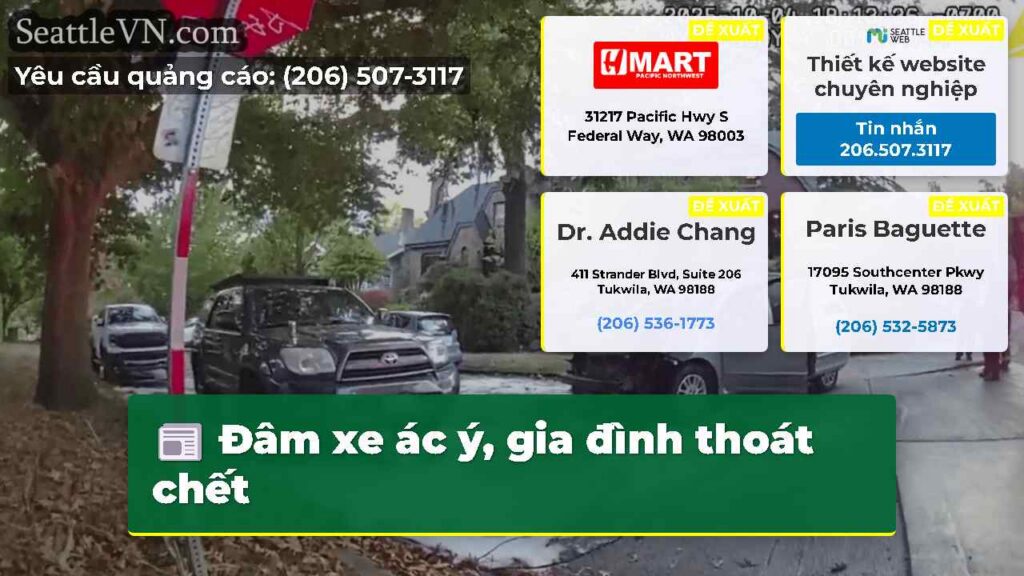 Đâm xe ác ý, gia đình thoát chết