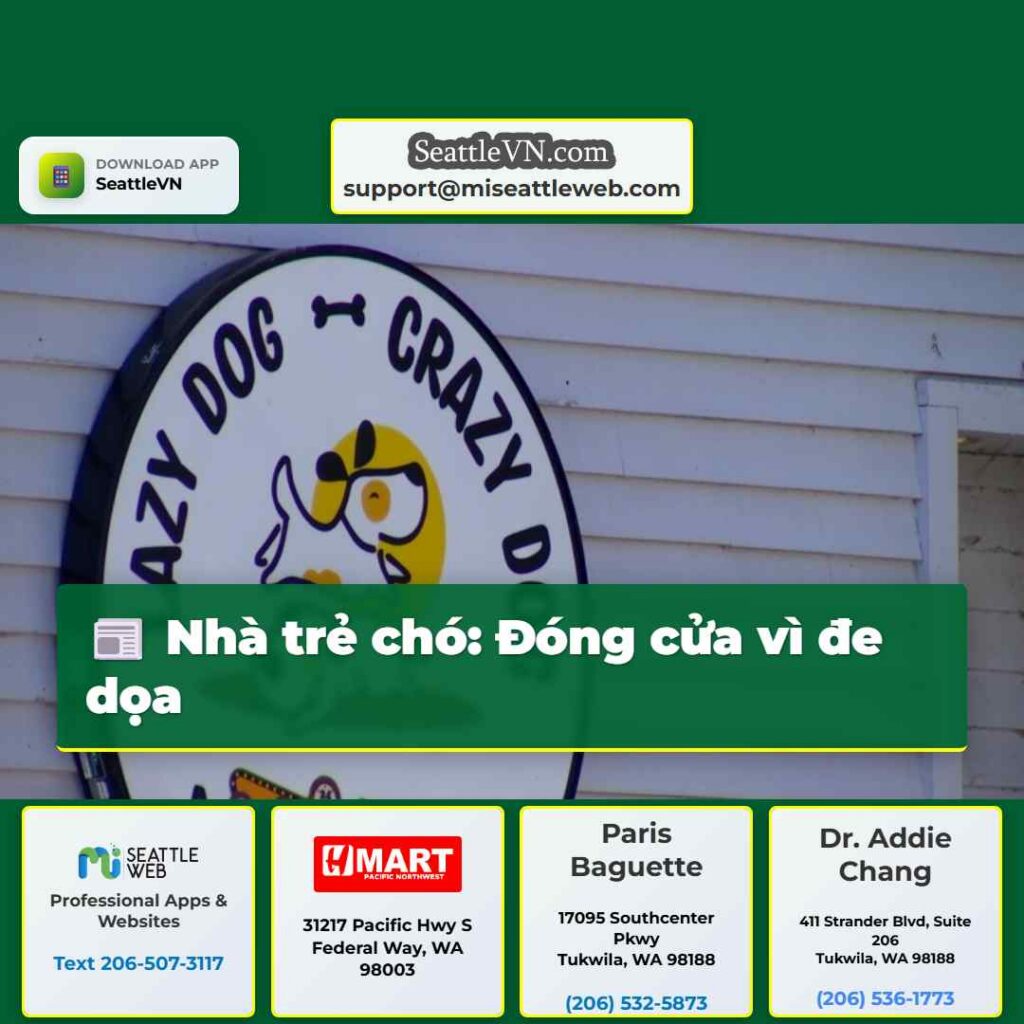 Nhà trẻ chó: Đóng cửa vì đe dọa