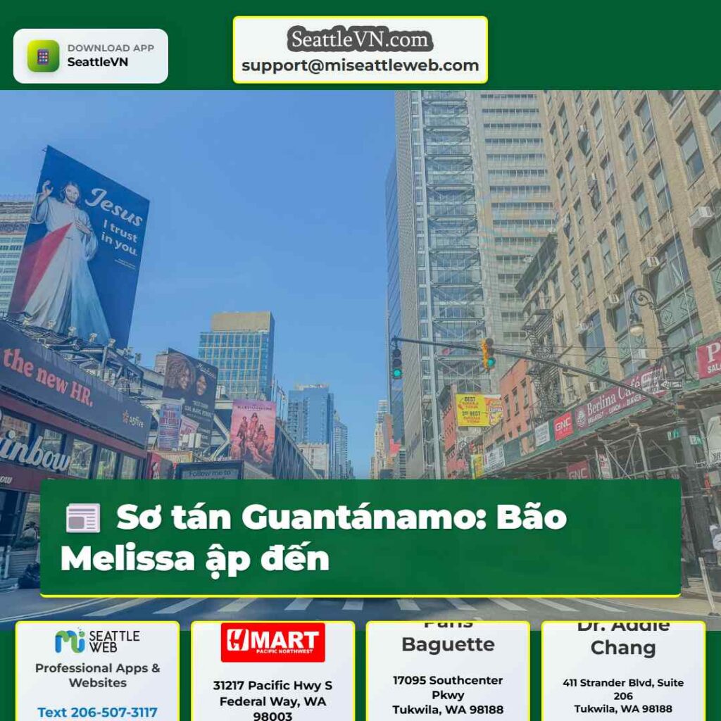 Sơ tán Guantánamo: Bão Melissa ập đến