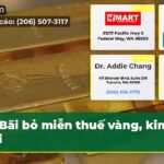 Bãi bỏ miễn thuế vàng kim loại