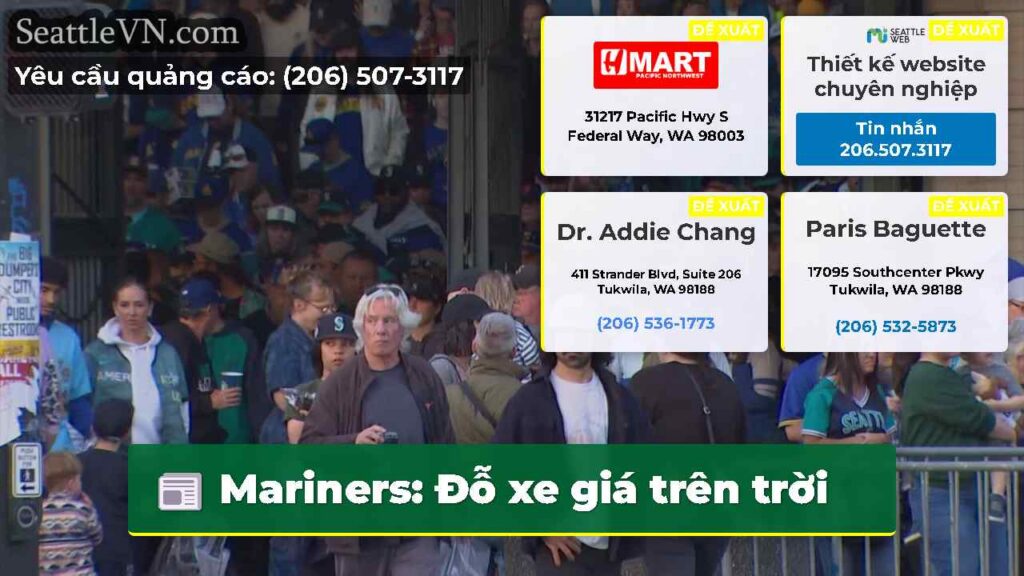 Mariners: Đỗ xe giá trên trời