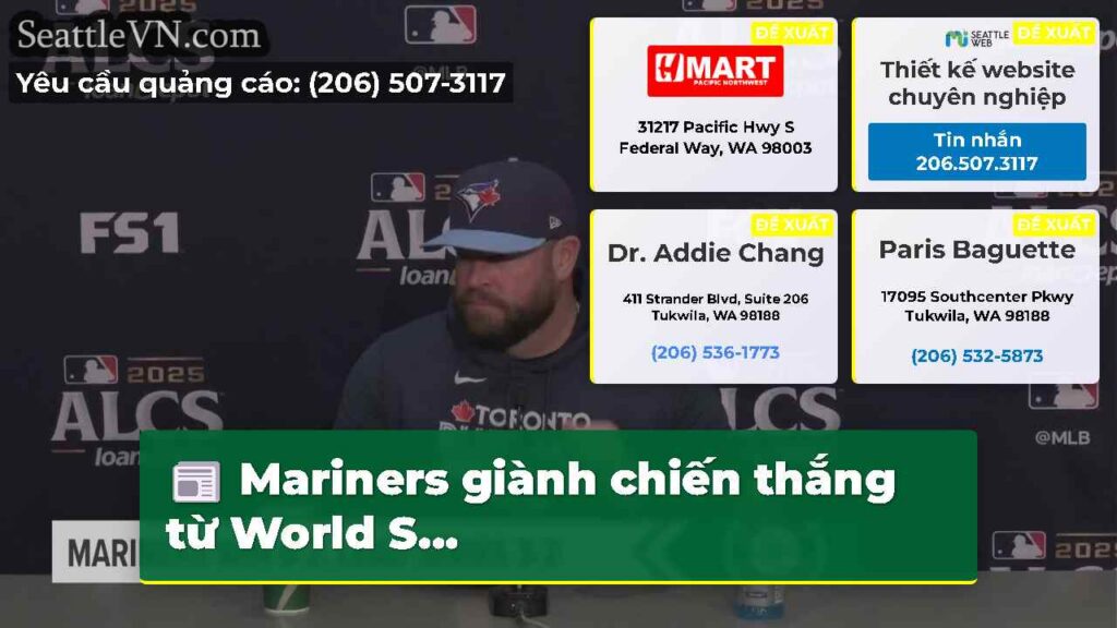 Mariners giành chiến thắng từ World S...