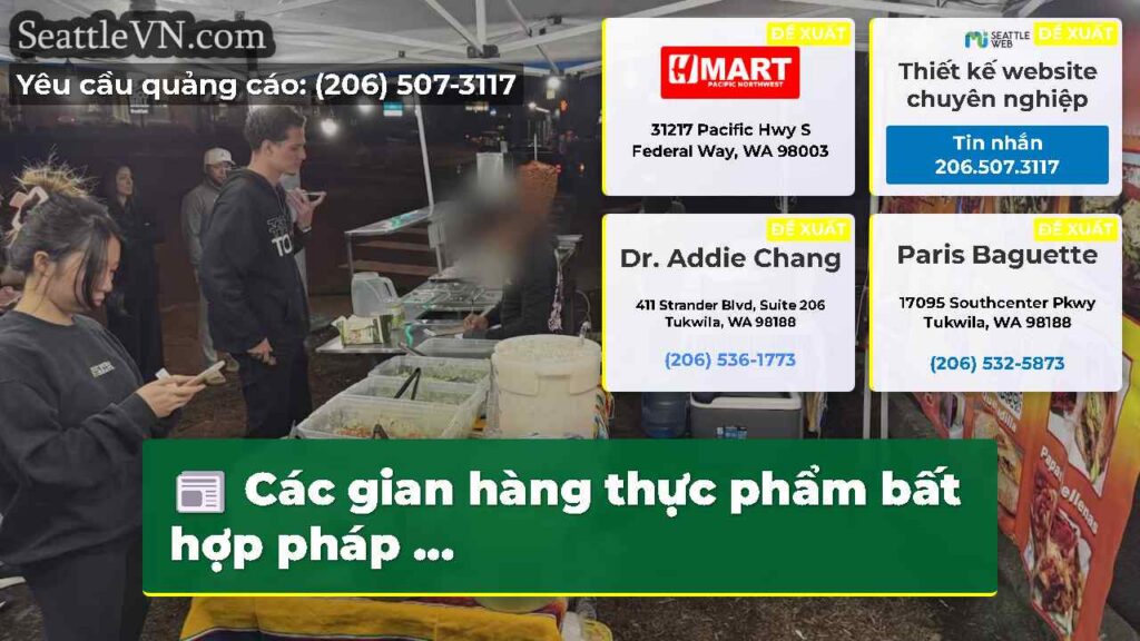 Các gian hàng thực phẩm bất hợp pháp ...