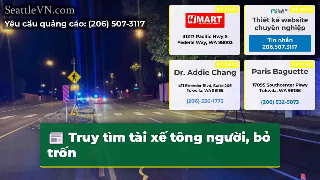 Truy tìm tài xế tông người, bỏ trốn