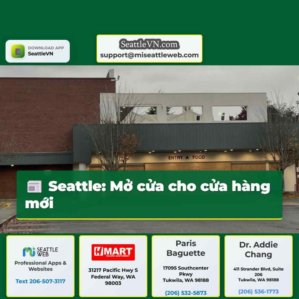 Seattle: Mở cửa cho cửa hàng mới