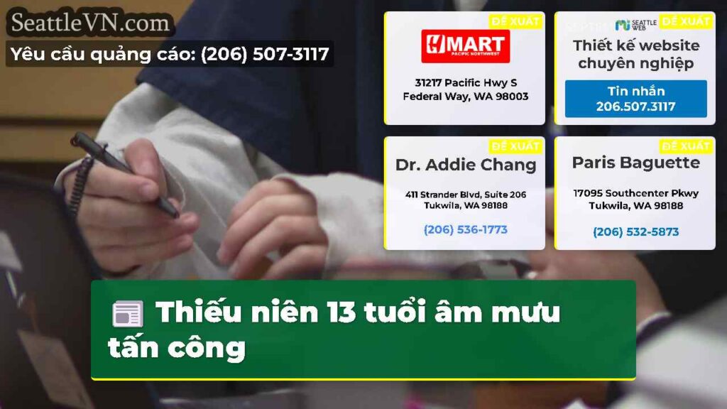 Thiếu niên 13 tuổi âm mưu tấn công