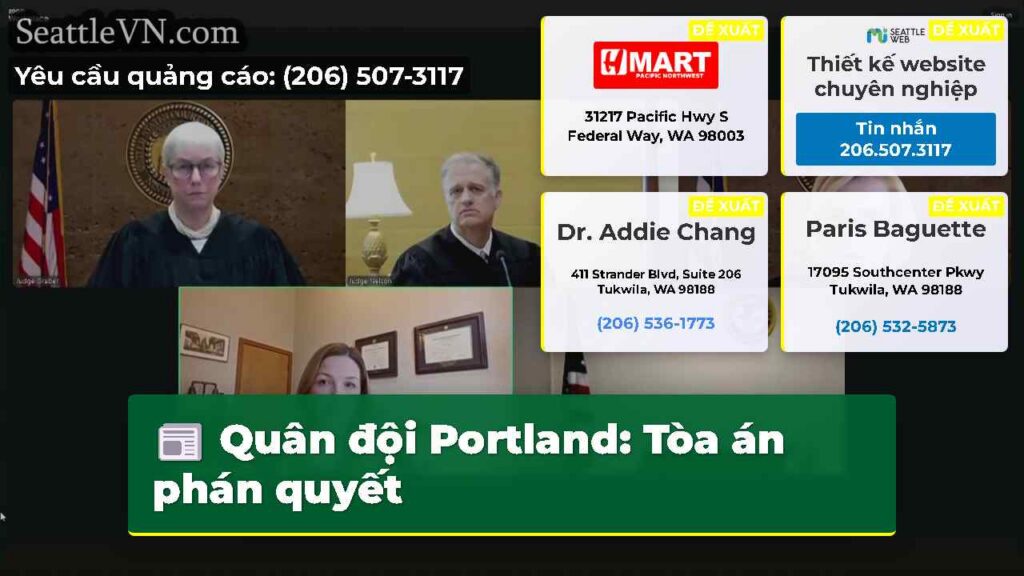 Quân đội Portland: Tòa án phán quyết
