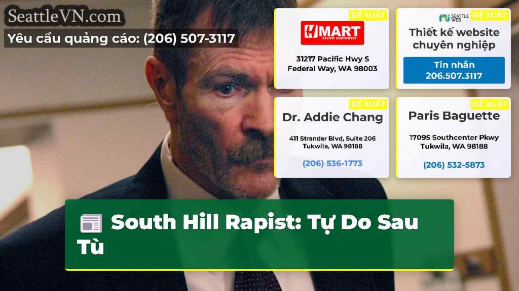 South Hill Rapist: Tự Do Sau Tù