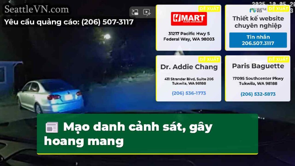 Mạo danh cảnh sát, gây hoang mang