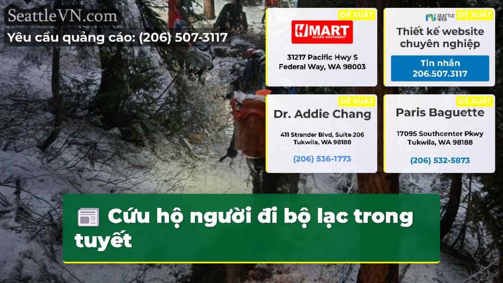 Cứu hộ người đi bộ lạc trong tuyết