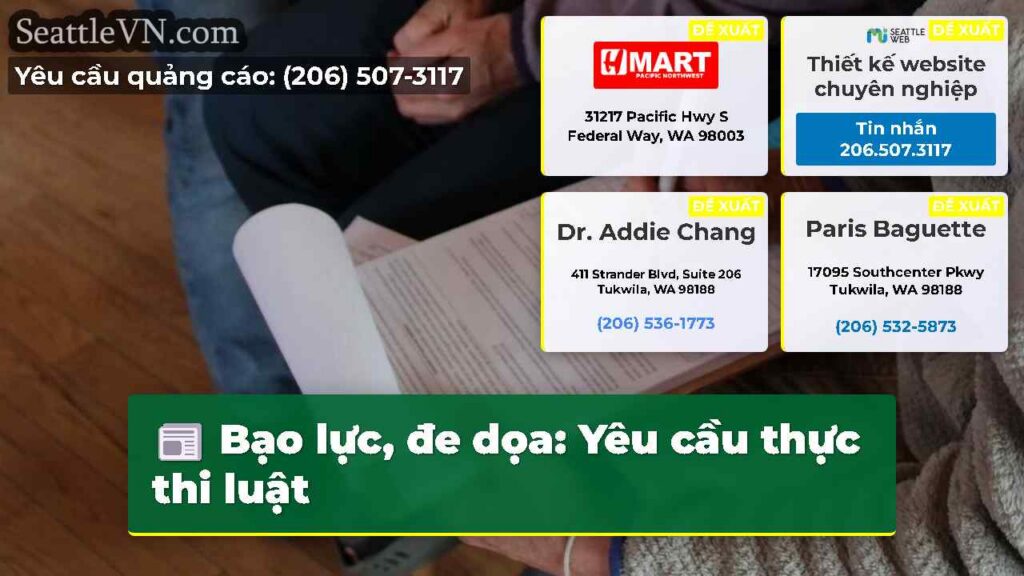 Bạo lực, đe dọa: Yêu cầu thực thi luật