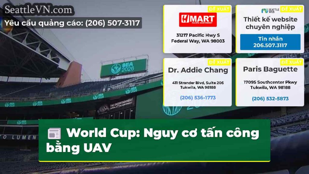 World Cup: Nguy cơ tấn công bằng UAV