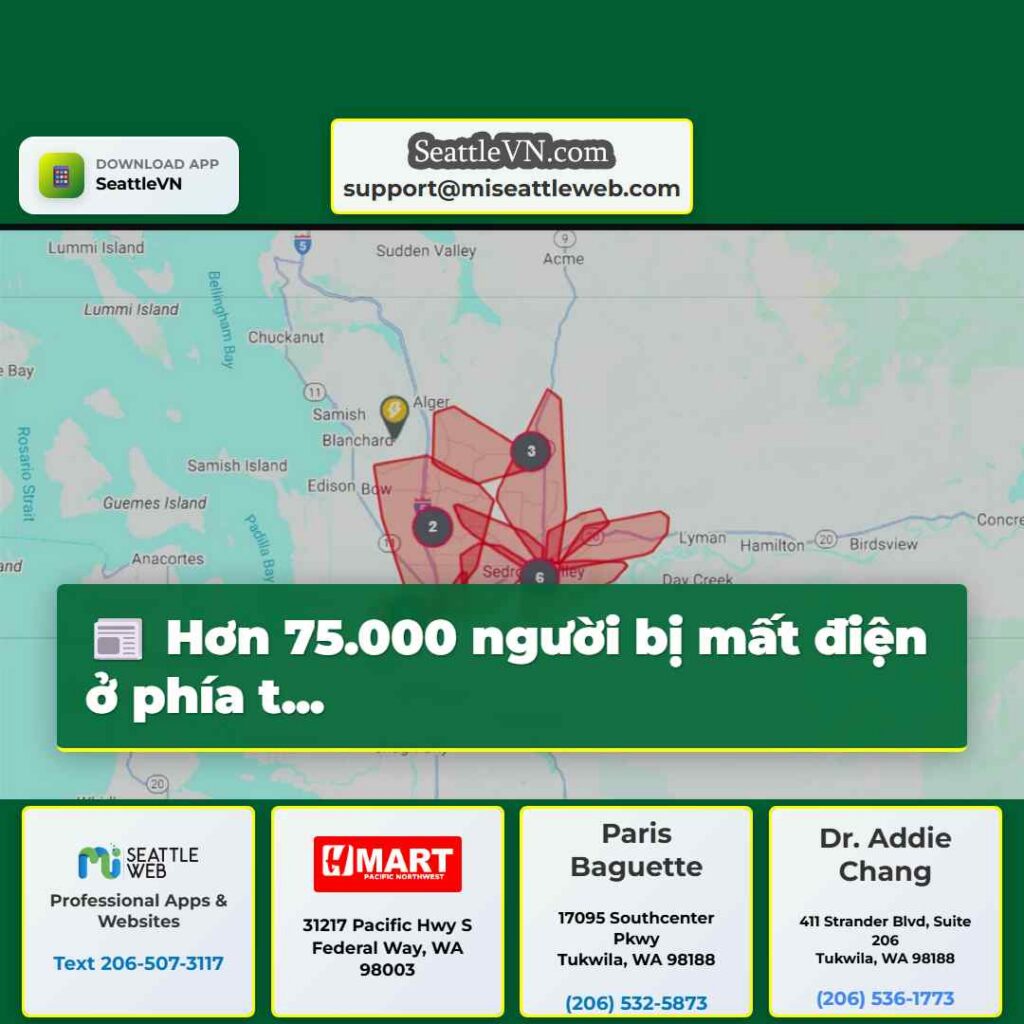 Hơn 75.000 người bị mất điện ở phía t...