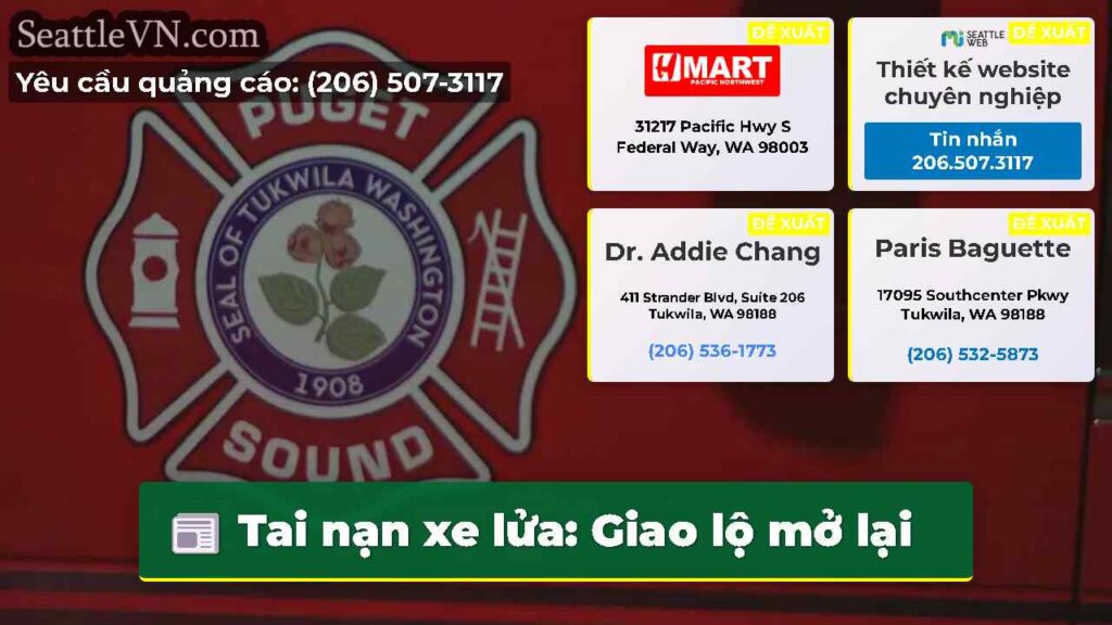 Tai nạn xe lửa: Giao lộ mở lại