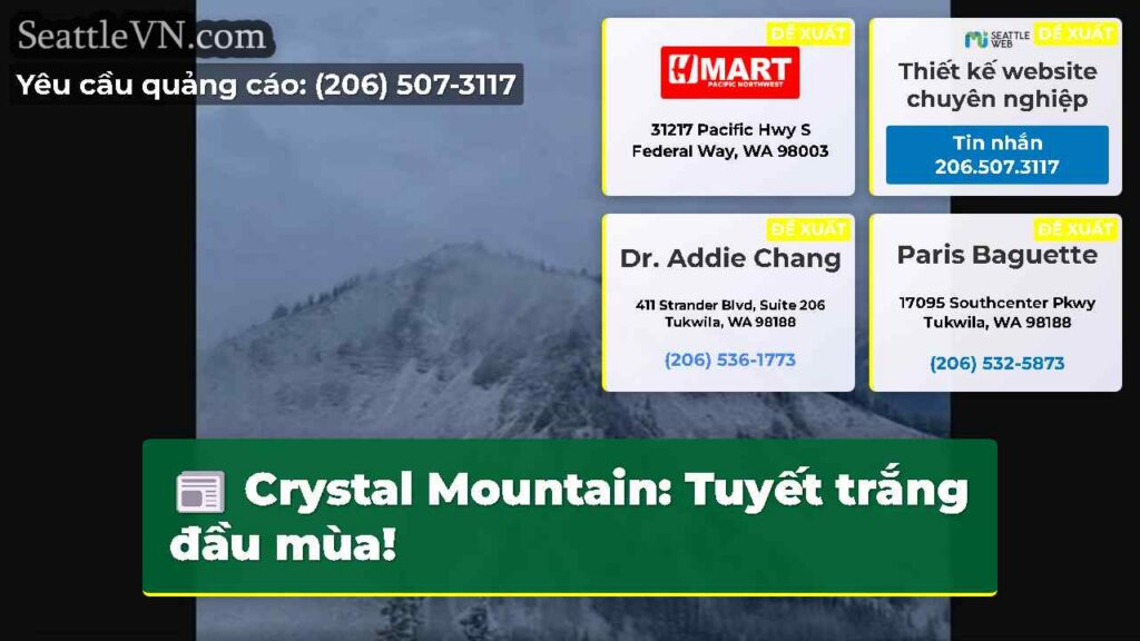 Crystal Mountain: Tuyết trắng đầu mùa!
