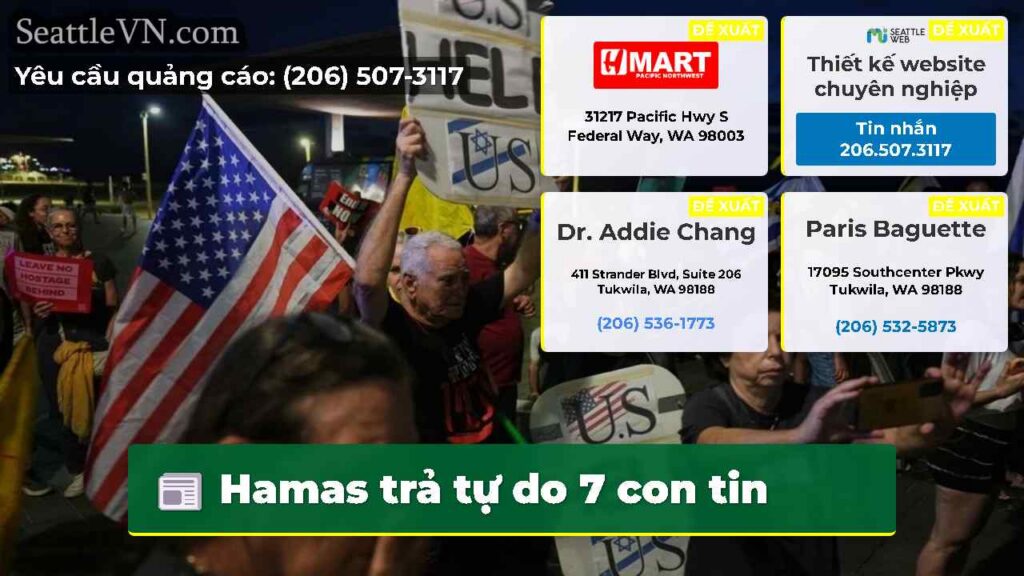 Hamas trả tự do 7 con tin
