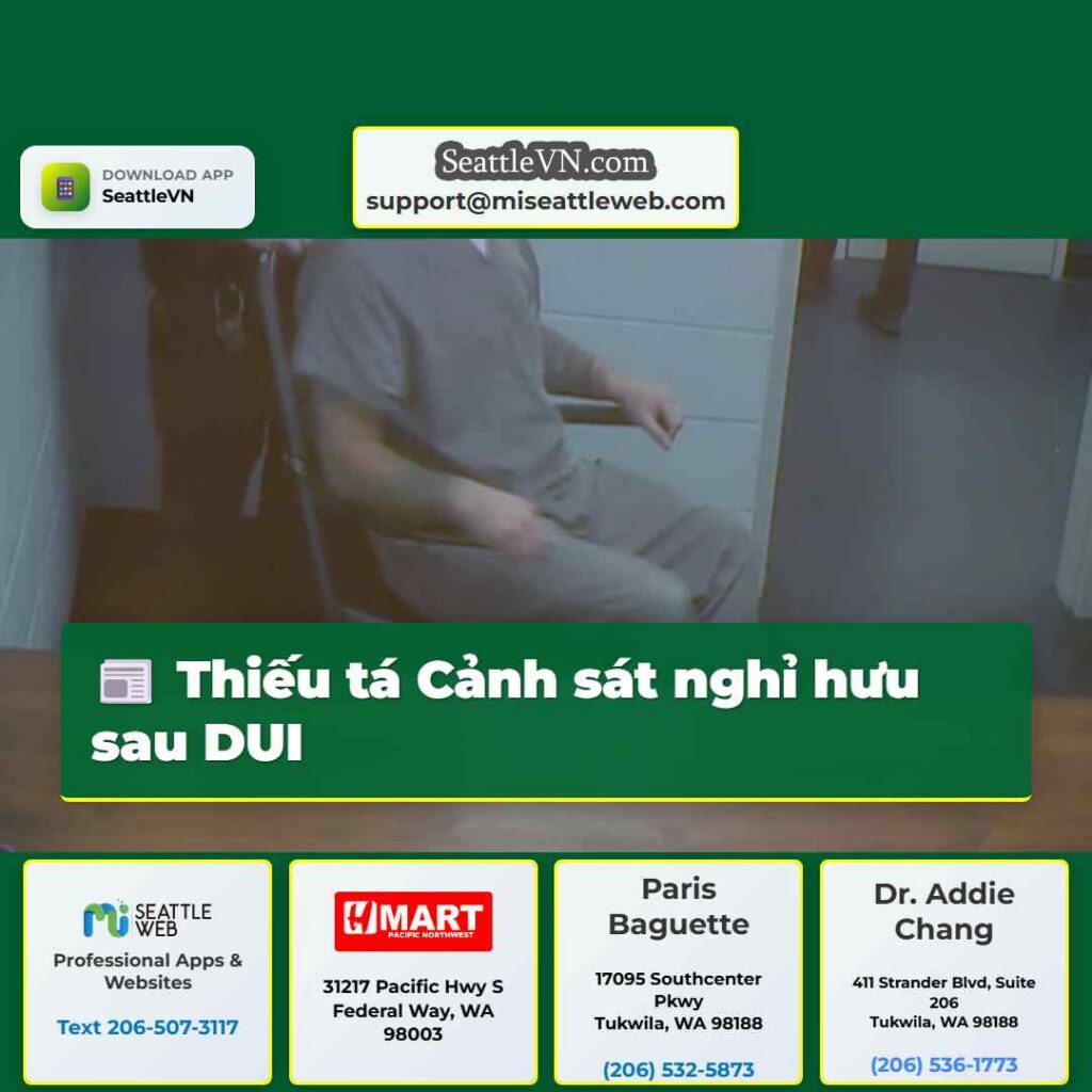 Thiếu tá Cảnh sát nghỉ hưu sau DUI