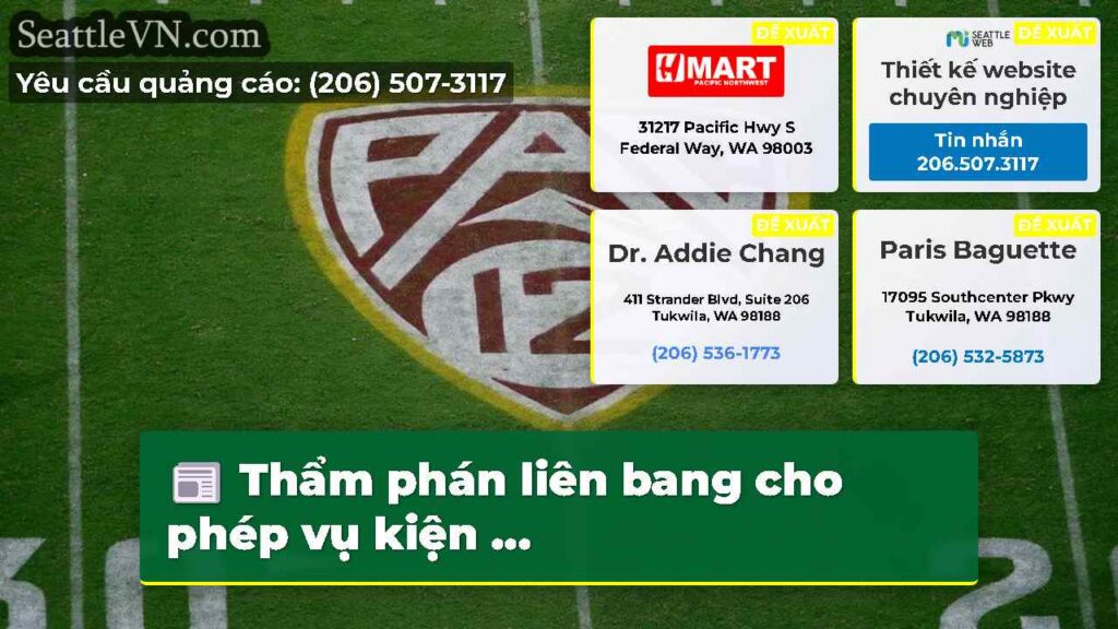 Thẩm phán liên bang cho phép vụ kiện ...