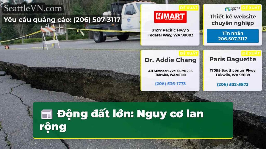 Động đất lớn: Nguy cơ lan rộng