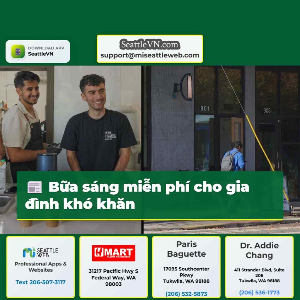 Bữa sáng miễn phí cho gia đình khó khăn